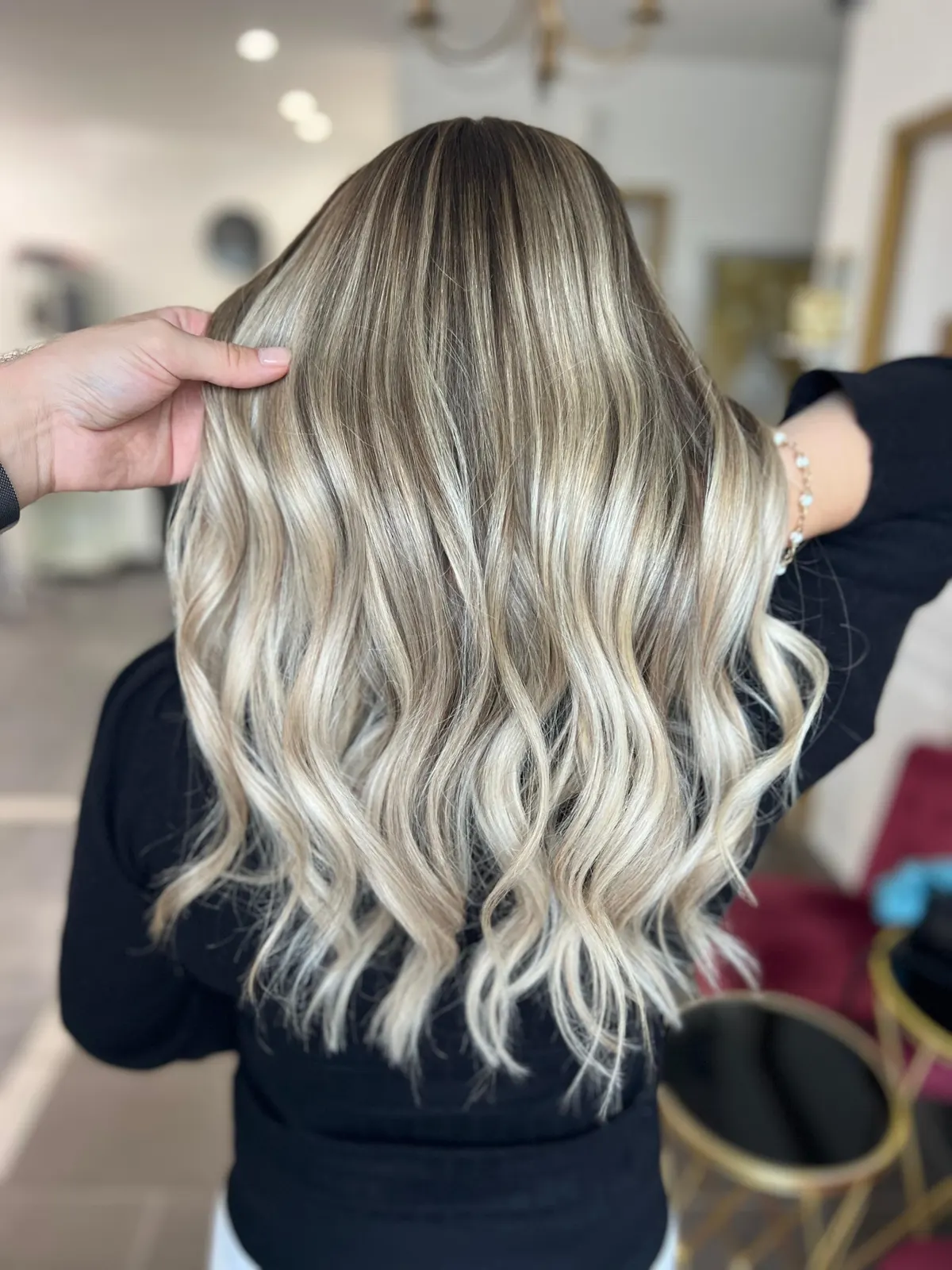 Réalisation coloration par SYA Coiffure à Cannes