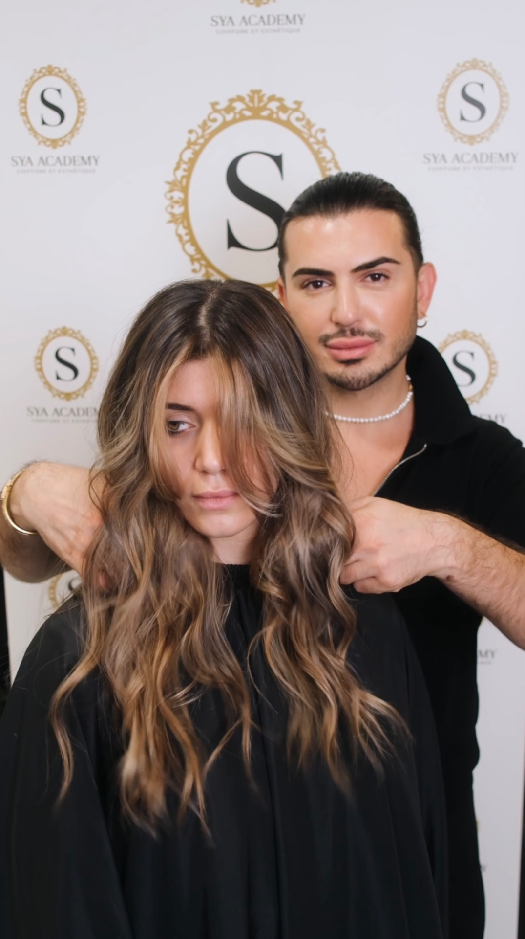 Réalisation extensions par SYA Coiffure à Cannes