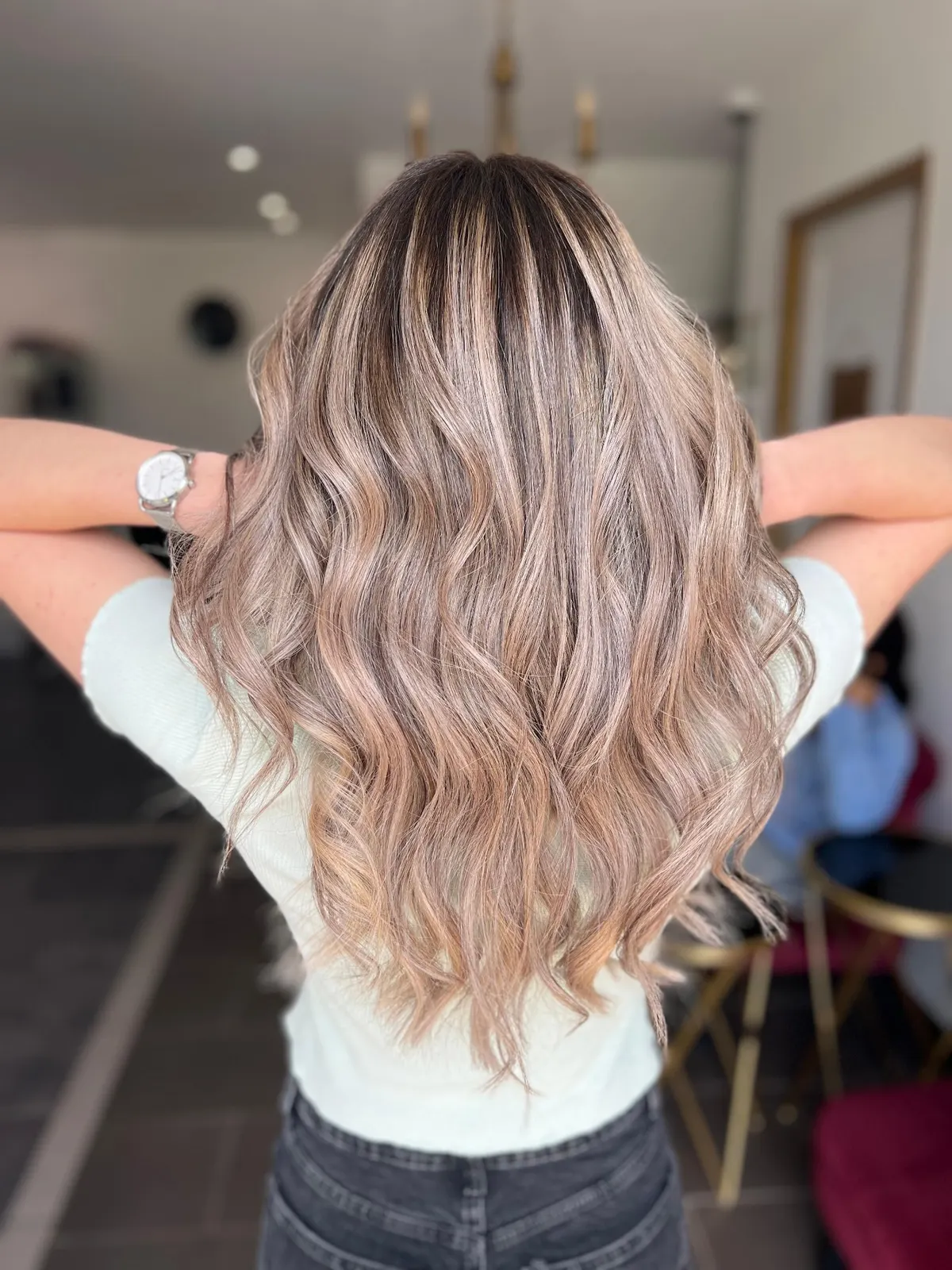 Réalisation coloration par SYA Coiffure à Cannes