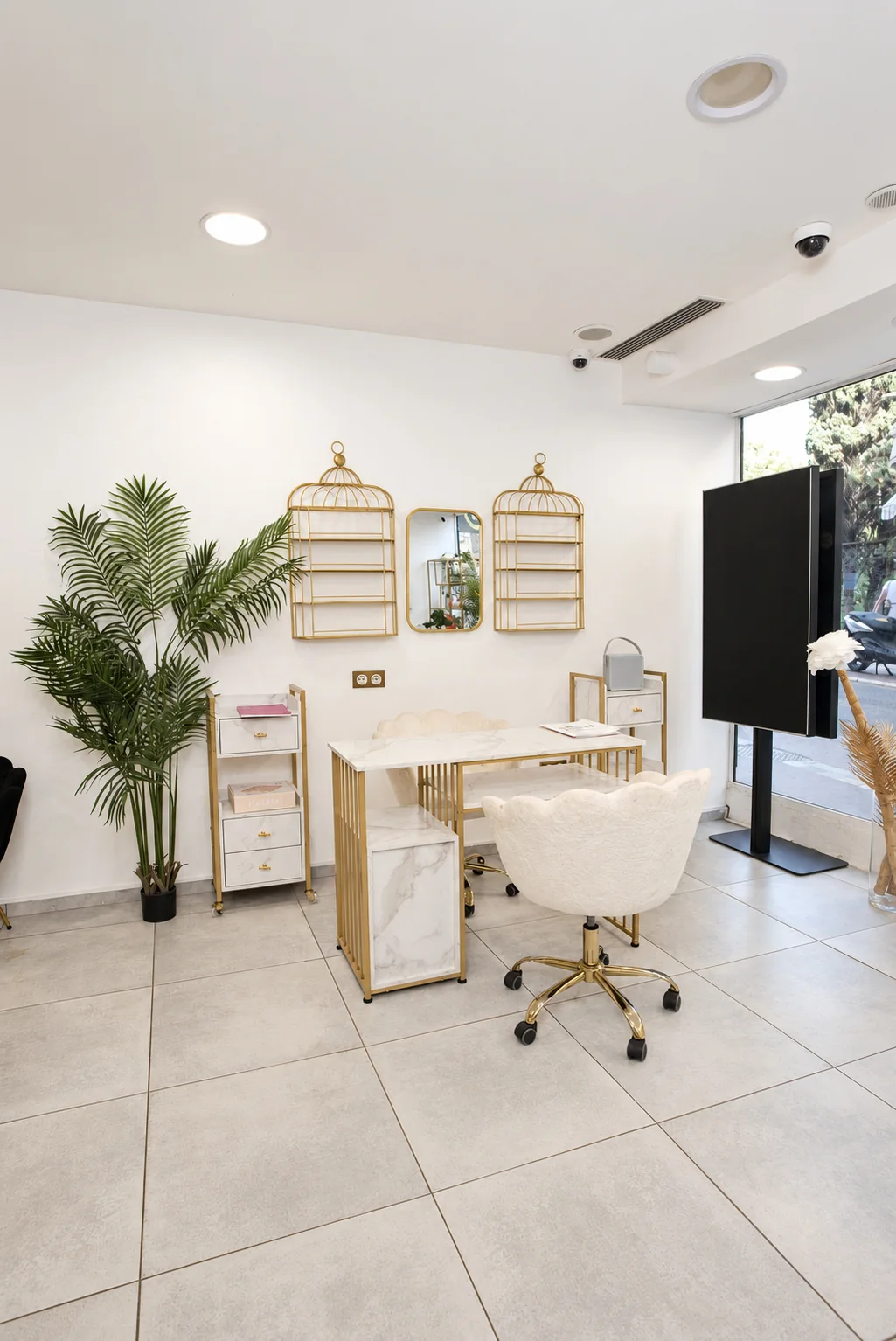 L’espace manucure du salon SYA